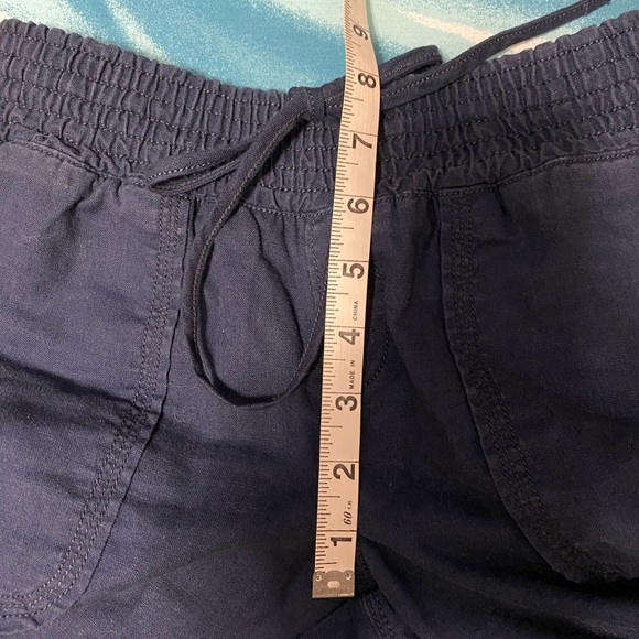 Lucky Brand Navy Blue Boot Cut Linen Blend Woman’s Pull On Pants Size XS. - Picture 14 of 14